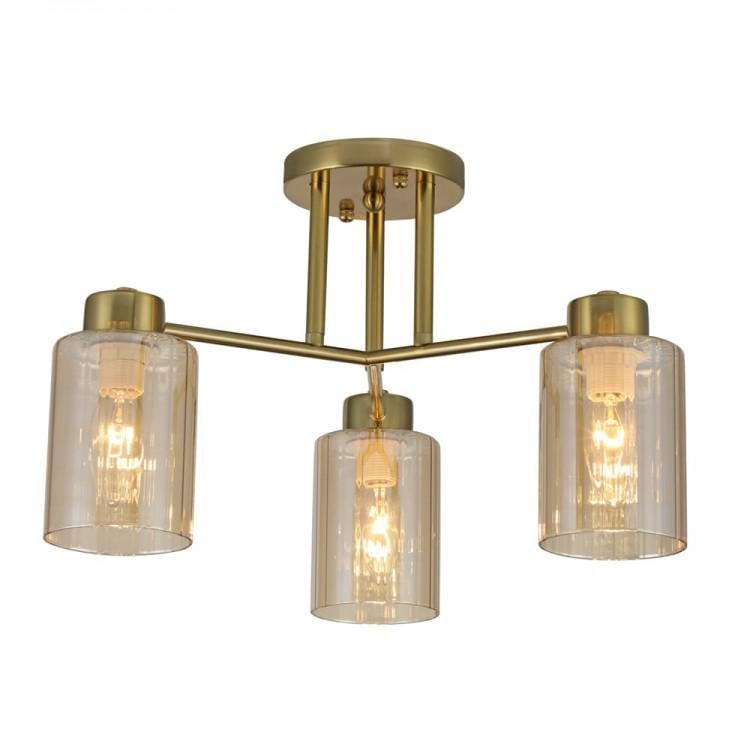 Люстра потолочная накладная ARDERO BL1330/2 OSTIN под лампу Золотой (27712602)