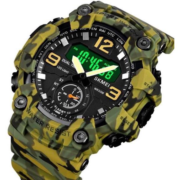 Годинник Skmei чоловічий наручний 1965CMGN watch small size Green Camo (12346) - фото 3