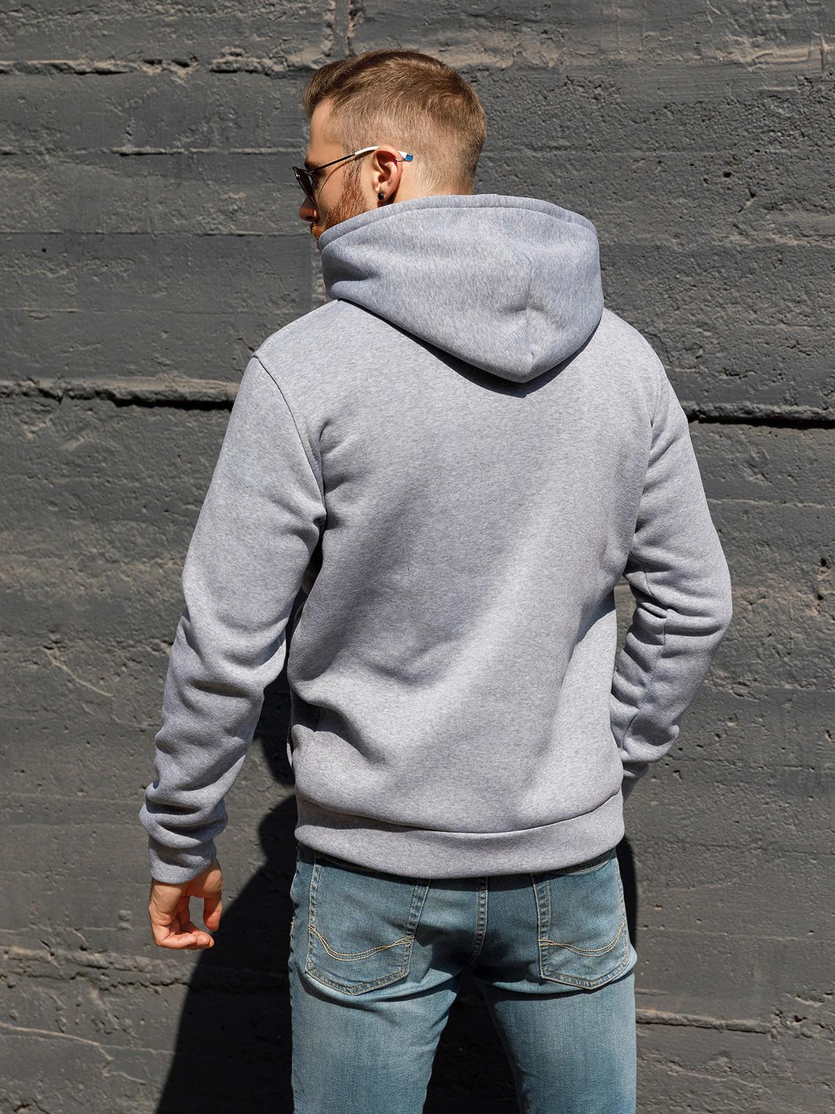 Мужская толстовка ISSA Plus M Серый (GN-445) - фото 3 Мужская толстовка ISSA Plus M Серый (GN-445) - фото 3