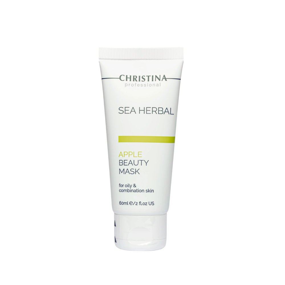 Яблучна маска краси для жирної та комбінованої шкіри CHRISTINA Sea Herbal Beauty Mask Green Apple 60 мл