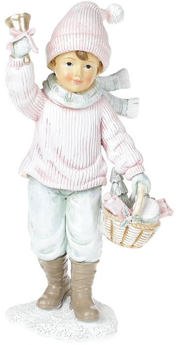 Статуэтка Малыш с корзиной подарков 19 см (BD-707-334)