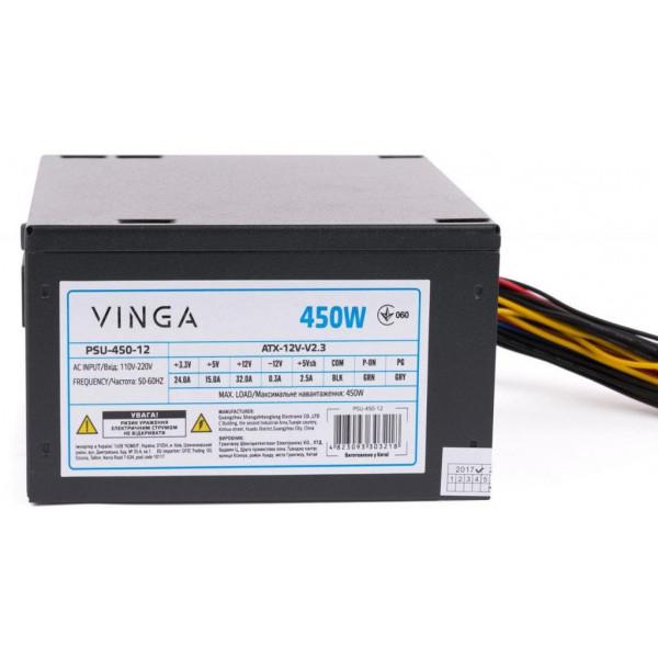 Блок питания Vinga ATX 450W (PSU-450-12) - фото 9