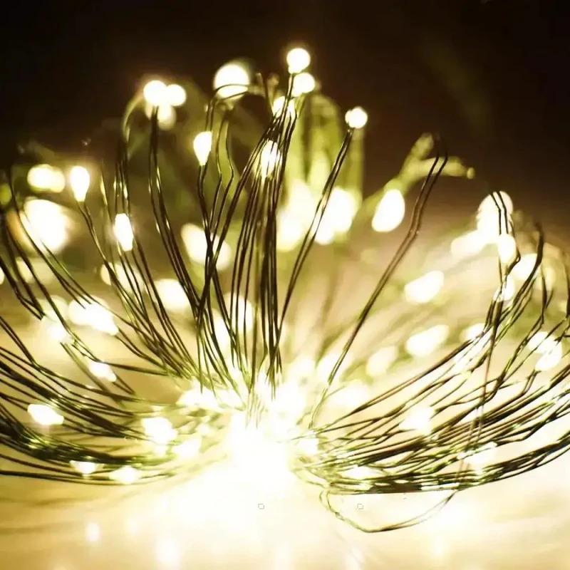 Гирлянда Роса 10 м 100LED IP65 теплый белый свет (234574673_422)