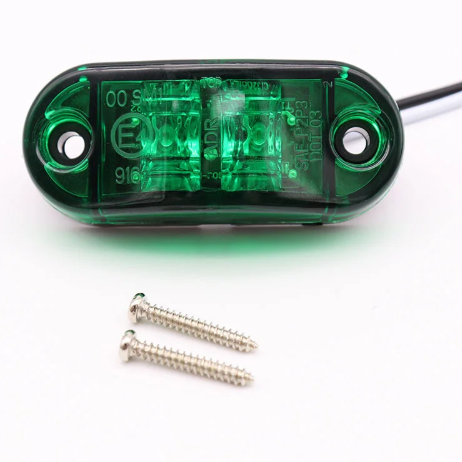 Ліхтар для причепа боковий для фури водонепроникний 12 В/24 В Зелений