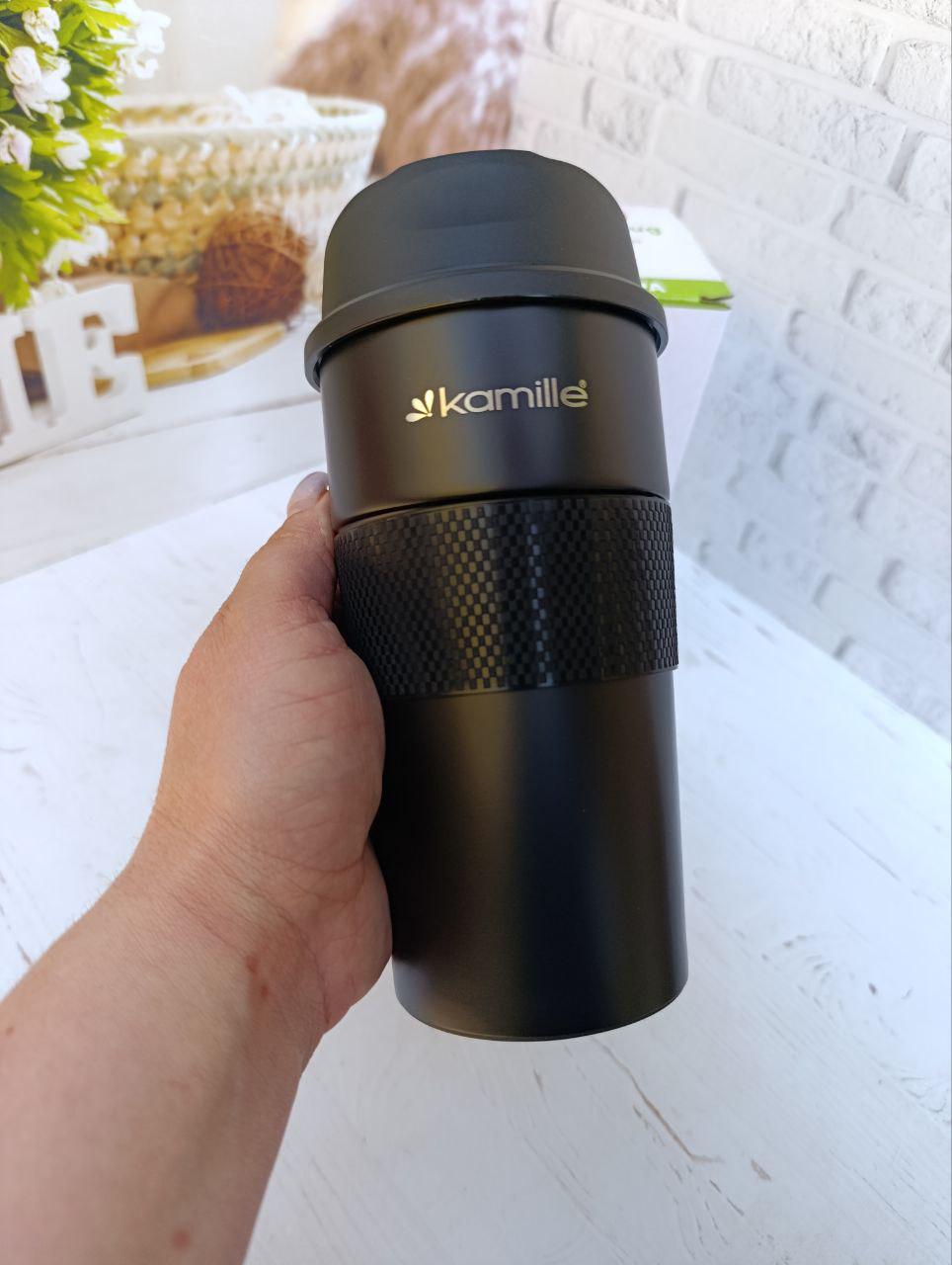 Термокружка Kamille 480 мл Чорний (KM-2049A) - фото 3