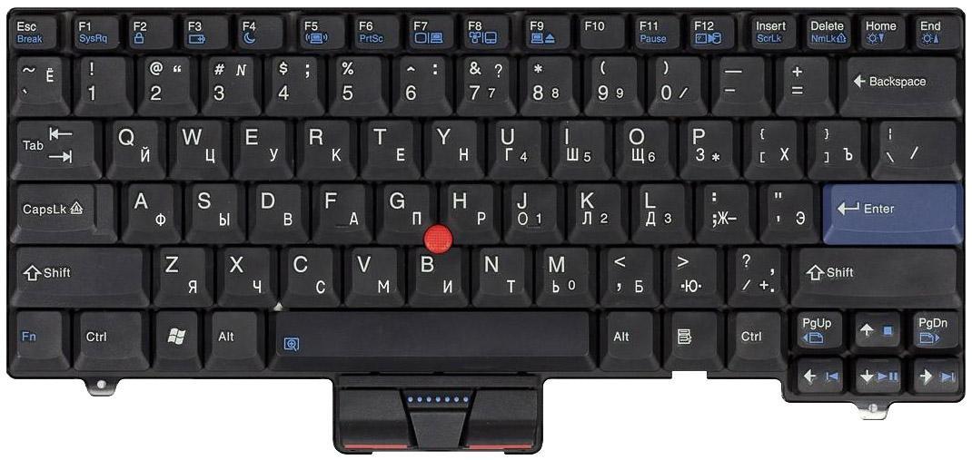 Клавиатура для ноутбука Lenovo ThinkPad SL300/SL400/SL500 Point Stick Black