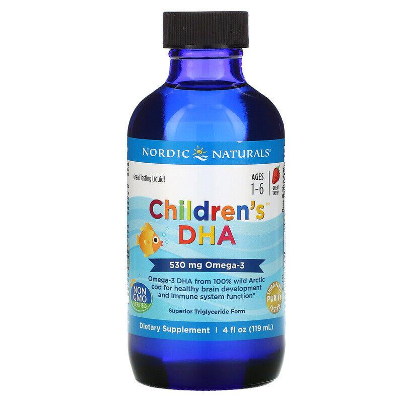 Жирные кислоты детская ДГК Nordic Naturals Children's DHA клубничный вкус 119 мл (947829199)