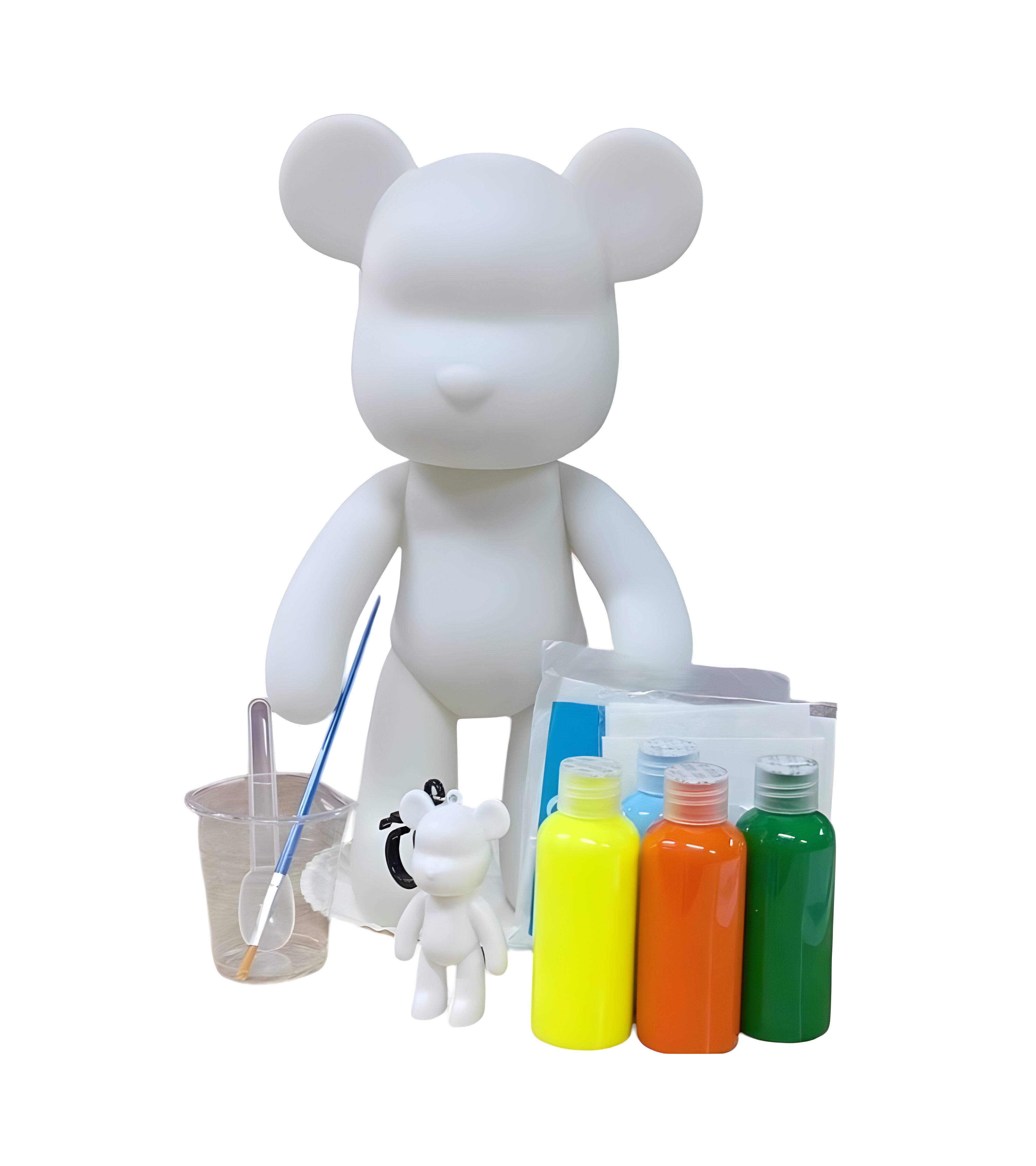 Набор для творчества Флюидный медвежонок Bearbrick с красками 23 см (24-601)