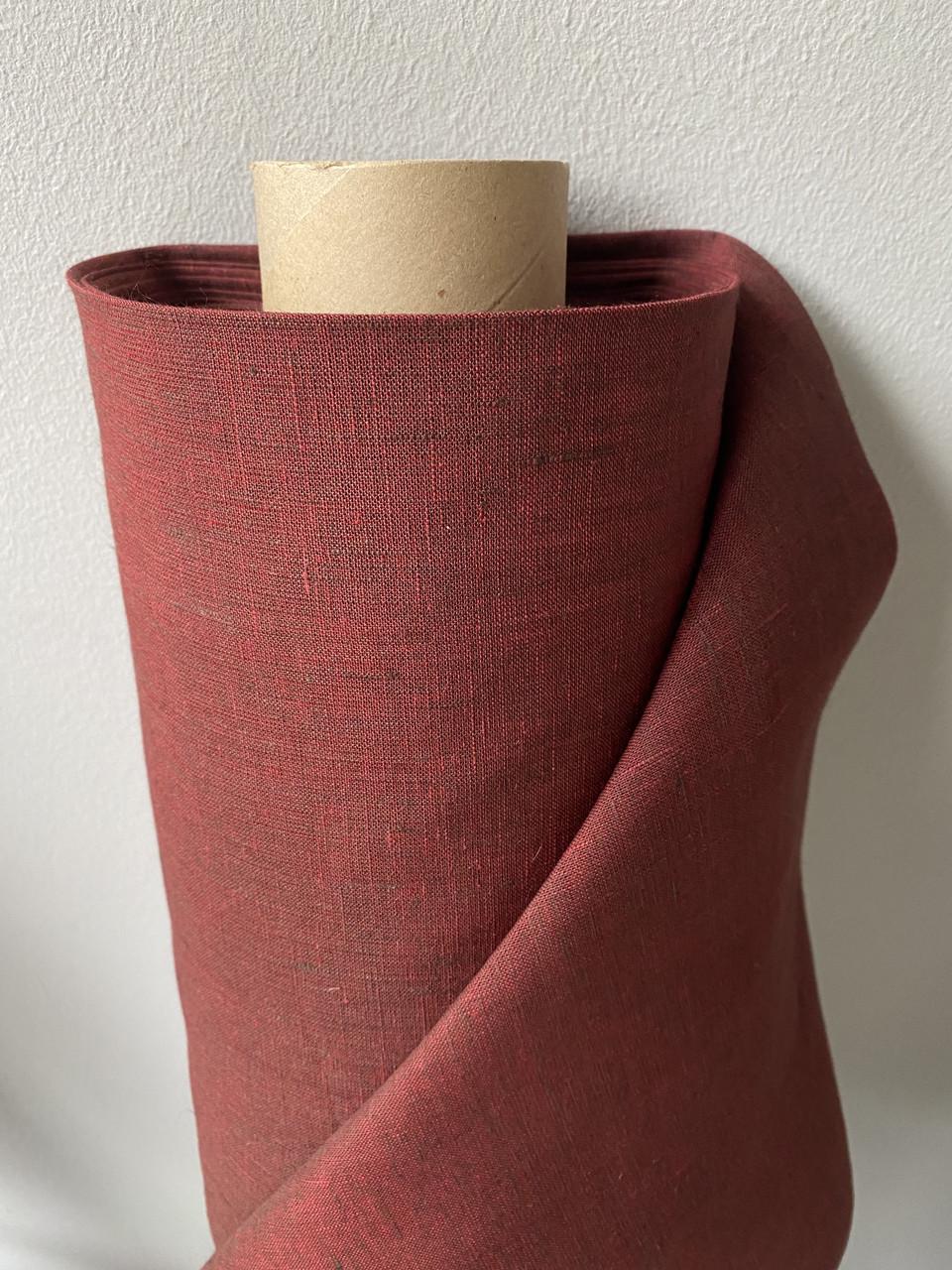 Ткань для постельного белья LINEN PLUS льняная 260 см 1/7 Бордовый меланж - фото 3 Ткань для постельного белья LINEN PLUS льняная 260 см 1/7 Бордовый меланж - фото 3