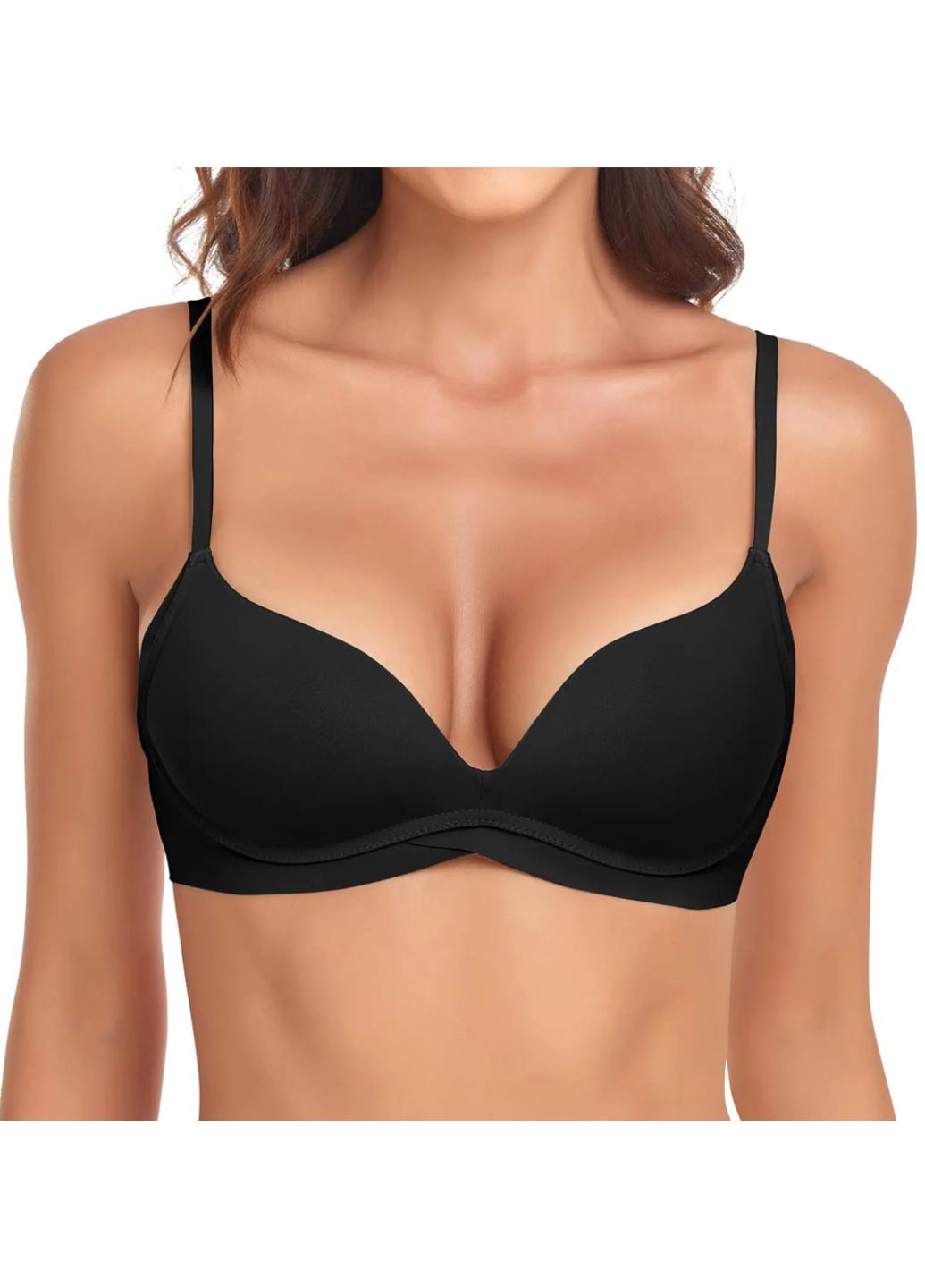 Бюстгальтер гладкий с формованными чашками без косточек Light Touch 70B Черный (1174-32)
