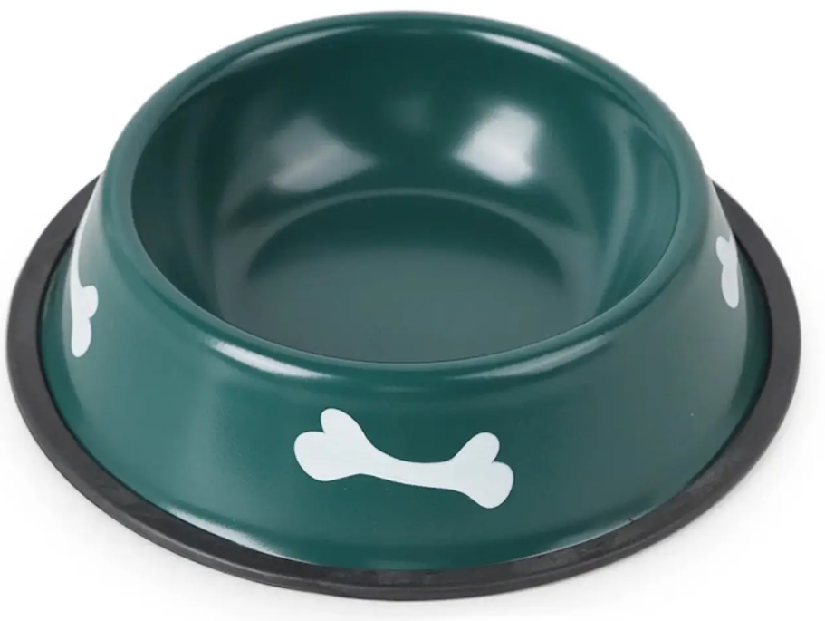 Миска для собак з нержавіючої сталі 0,8 л 26 см Темно-зелений (2296441522)