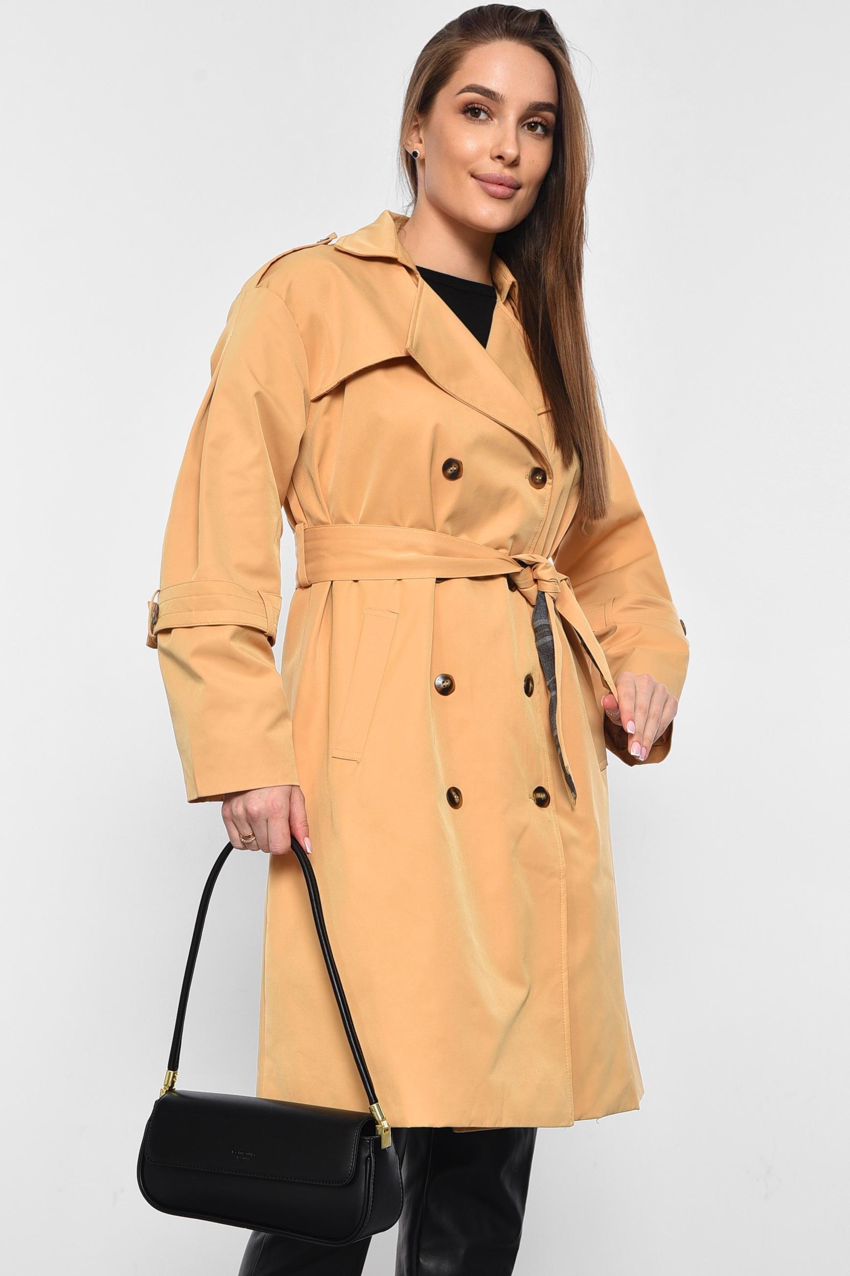 Тренч женский демисезонный S Горчичный (178930) Тренч женский демисезонный S Горчичный (178930)