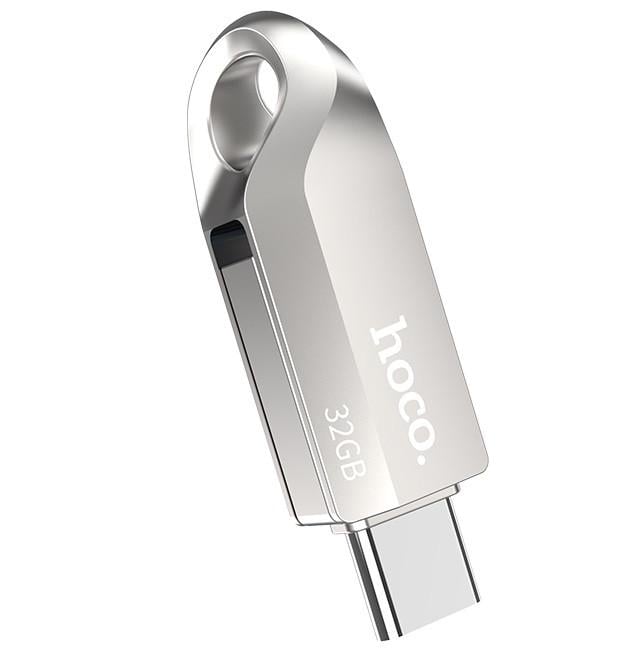 Флешка HOCO USB3.0 Type-C OTG UD8 32GB, серебристая