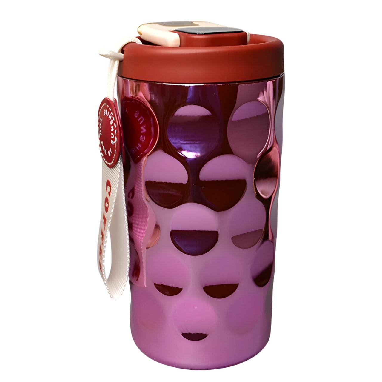 Термочашка з дисплеєм температури 410 мл Рожевий (BC-0376) Термочашка з дисплеєм температури 410 мл Рожевий (BC-0376)