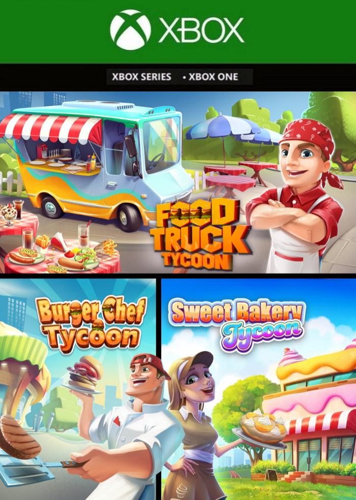 Ключ активації Food Truck Tycoon та Burger Chef Tycoon та Sweet Bakery Tycoon для Xbox One/Series S/X (81657706)