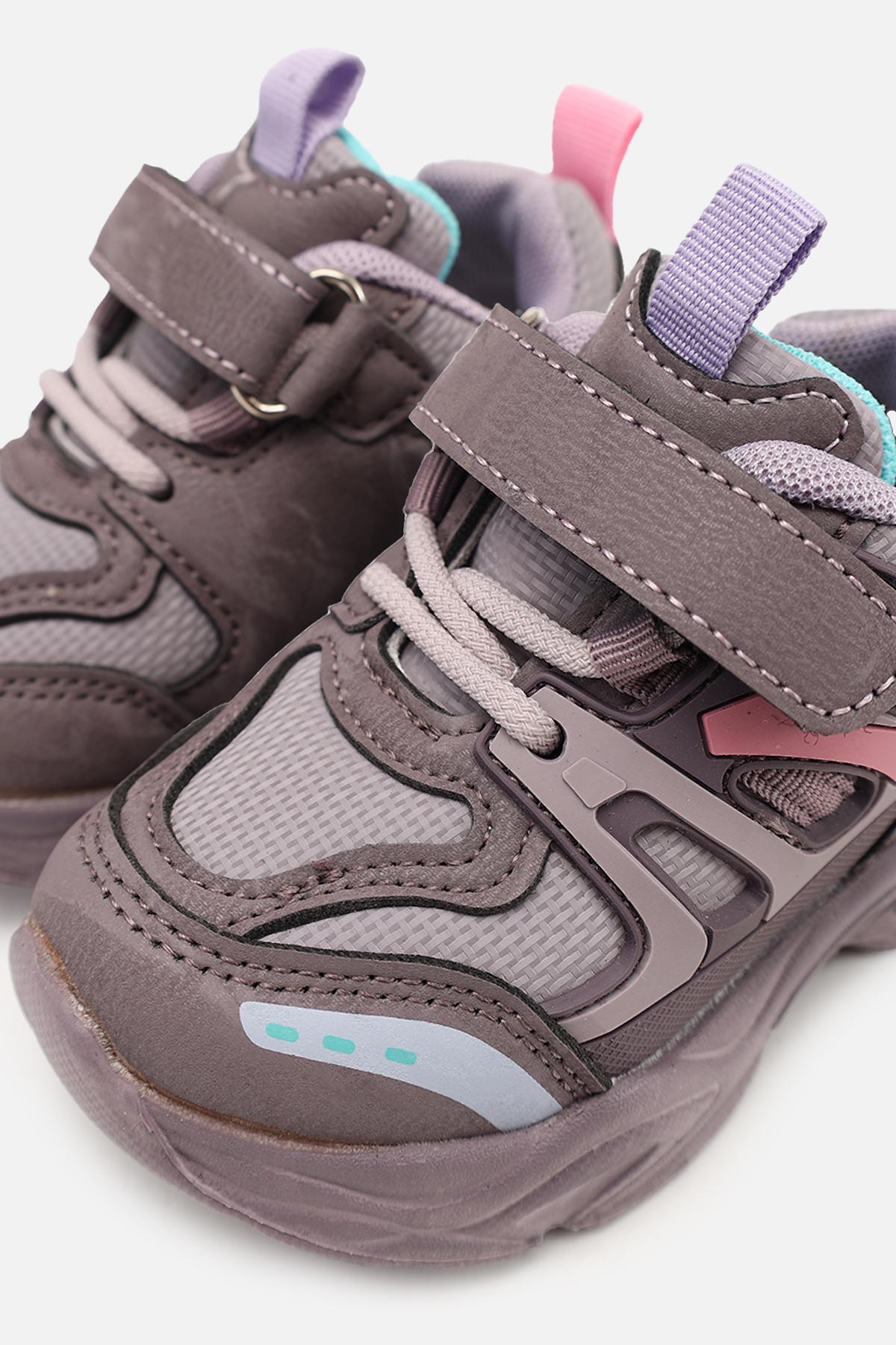 Кросівки для дівчинки ЦБ-00273861 на плоскій підошві р. 24 Фіолетовий (SKT001056537) - фото 4 Кросівки для дівчинки ЦБ-00273861 на плоскій підошві р. 24 Фіолетовий (SKT001056537) - фото 4