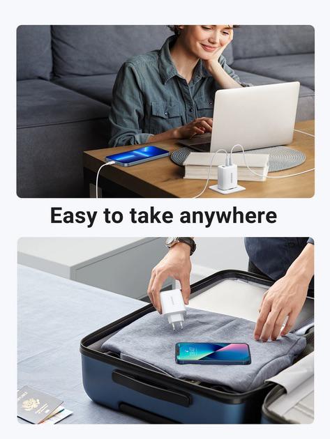 Зарядное устройство для Ugreen 65W (2xType-C+USB QC3.0) Fast Charger - фото 5 Зарядное устройство для Ugreen 65W (2xType-C+USB QC3.0) Fast Charger - фото 5