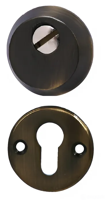 Броненакладка для цилиндра SIBA S400, античная бронза (S400 AB) - фото 1 Броненакладка для цилиндра SIBA S400, античная бронза (S400 AB) - фото 1