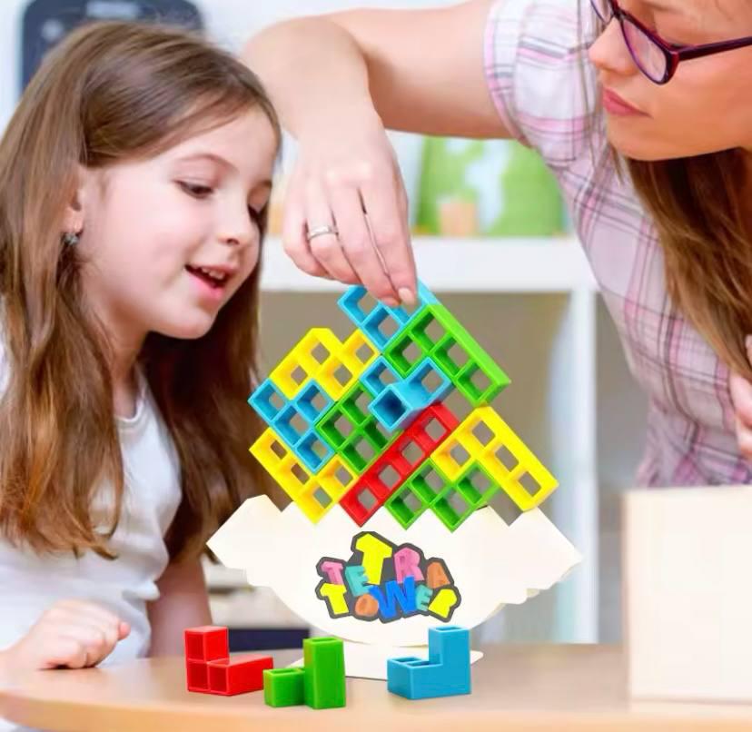 Настольная игра балансирующий тетрис Tetra Tower Башня 16 блоков (320bc64a) - фото 2