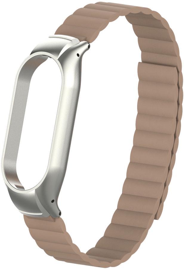Ремінець Magneter для Mi Band 6 Beige (34136-34)