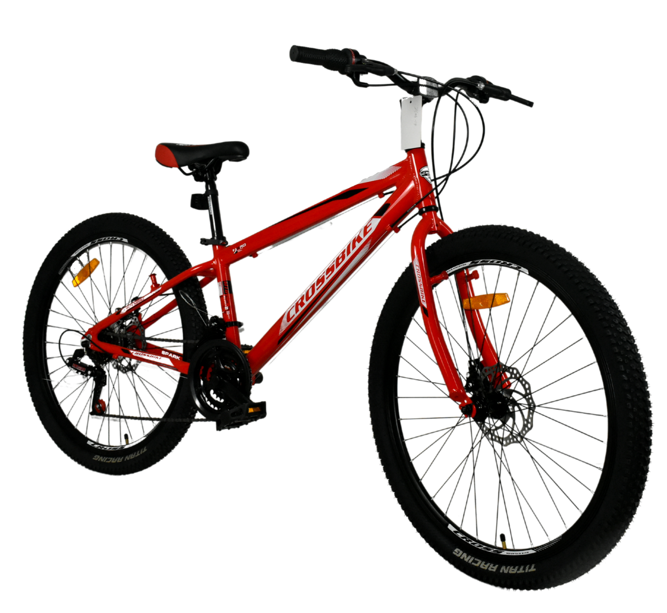 Велосипед CrossBike Spark D-Al 2022 26" 13" Red - фото 3