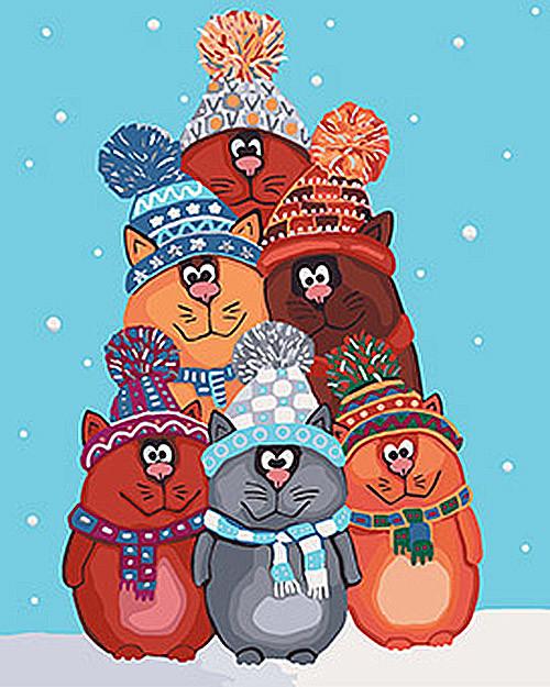 Картина по номерам Идейка Весёлые пушистики 40x50 см (KHO4105)