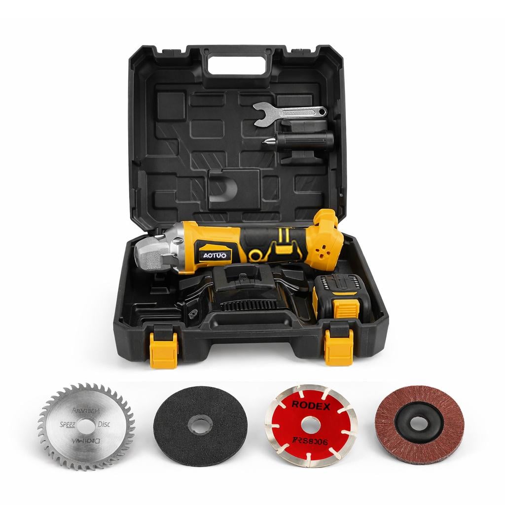 Электроболгарка мини аккумуляторная бесщеточная AOTUO 21 В ручная угловая (AKKBOL-1456)