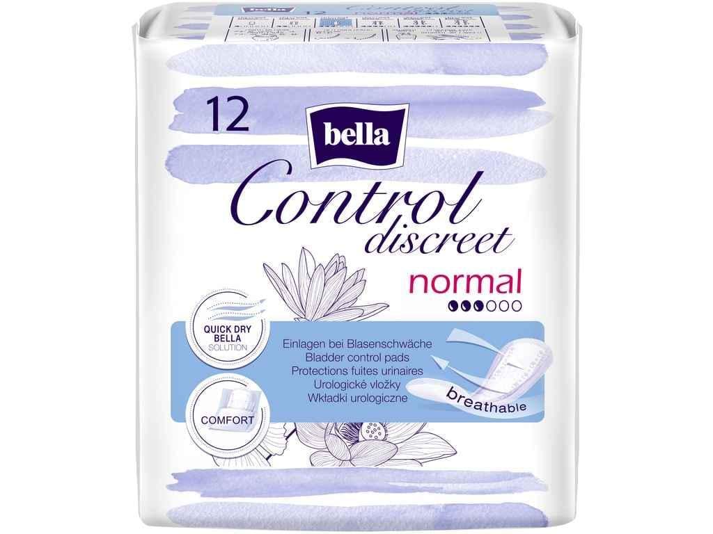Прокладки урологические Bella CONTROL DISCREET normal 12 шт. 3 к. (900109)