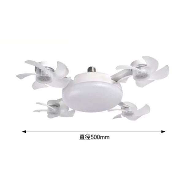 Лампа-вентилятор четверний з підсвічуванням стельовий з пультом Білий (33440) - фото 6 Лампа-вентилятор четверний з підсвічуванням стельовий з пультом Білий (33440) - фото 6