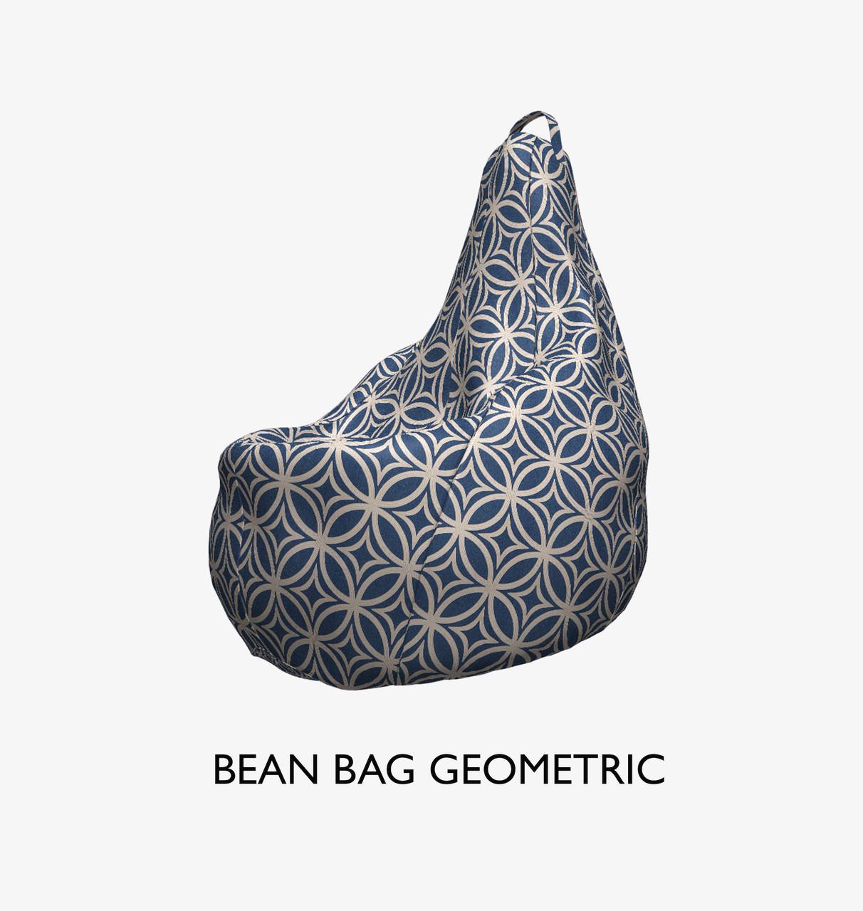 Кресло мешок BIG YETI груша 130x90 см ткань Синий (1402929492)