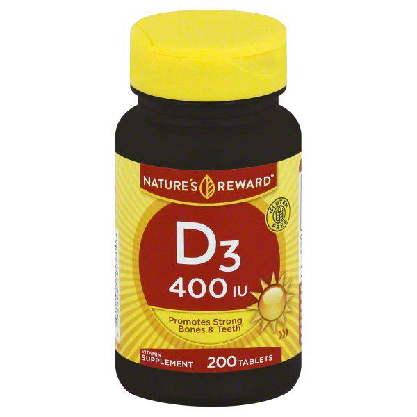Витамин D3 Nature's Reward Vitamin D3 400 IU 200 таблеток Витамин D3 Nature's Reward Vitamin D3 400 IU 200 таблеток