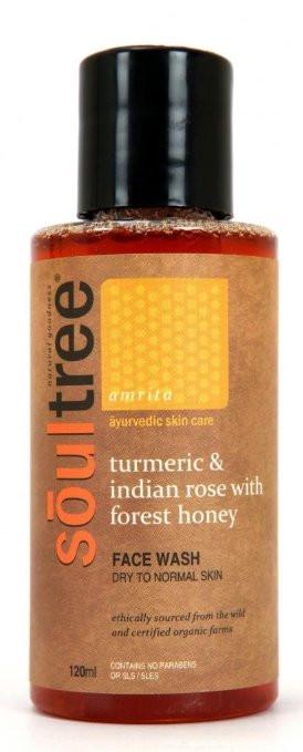 Гель для умывания Soul Tree с куркумой/индийской розой/диким медом для сухой и нормальной кожи 120 мл