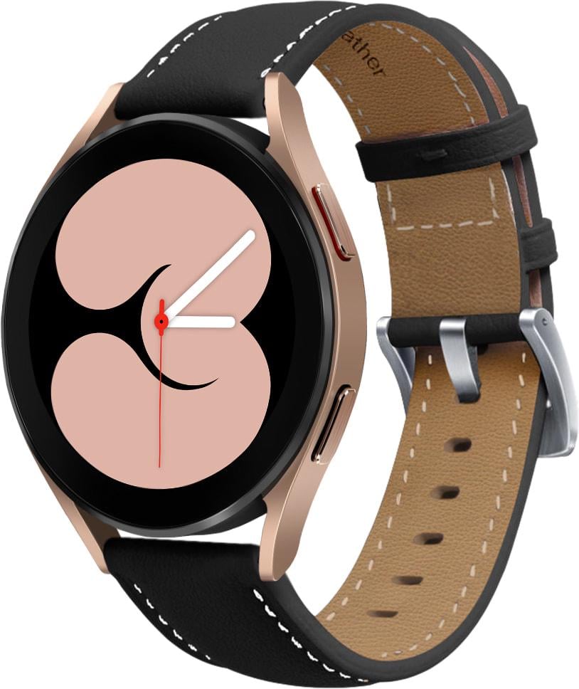Ремешок кожаный Folsa для Galaxy Watch 4 40 мм Black (31516-2B)