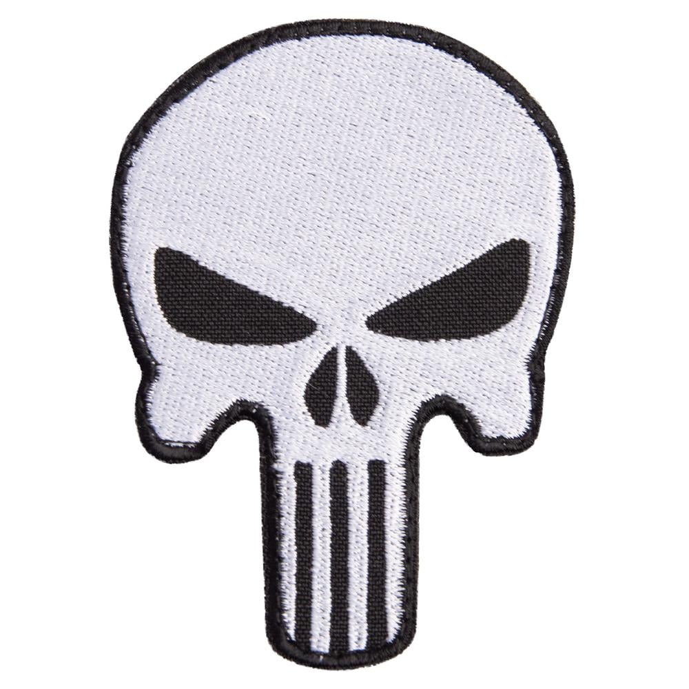 Шеврон на липучке Череп Каратель Punisher 6,5х9 см (22808)