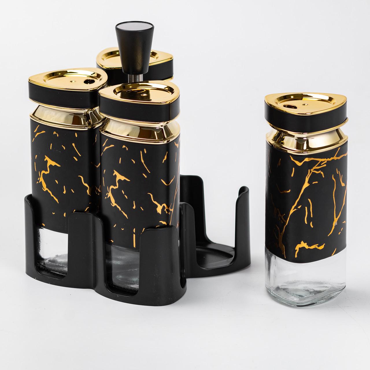 Набір баночок для спецій на підставці 4 шт. по 120 мл - фото 3