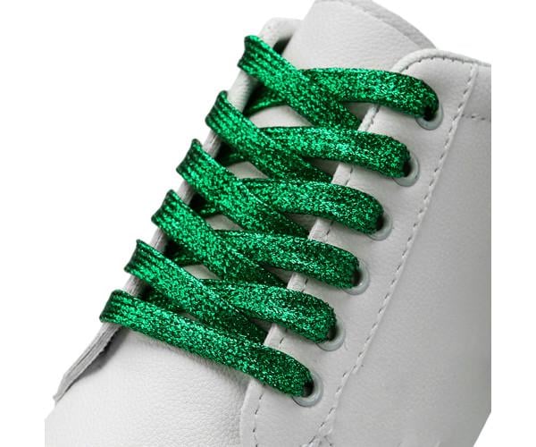 Шнурки перламутрові блискучі для взуття 1 м Зелений - фото 1 Шнурки перламутрові блискучі для взуття 1 м Зелений - фото 1