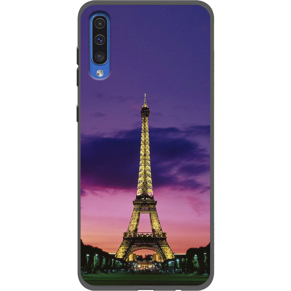 Чехол Boxface Samsung A505 Galaxy A50 Полночь в Париже Черный силикон (36417-up964-36628)