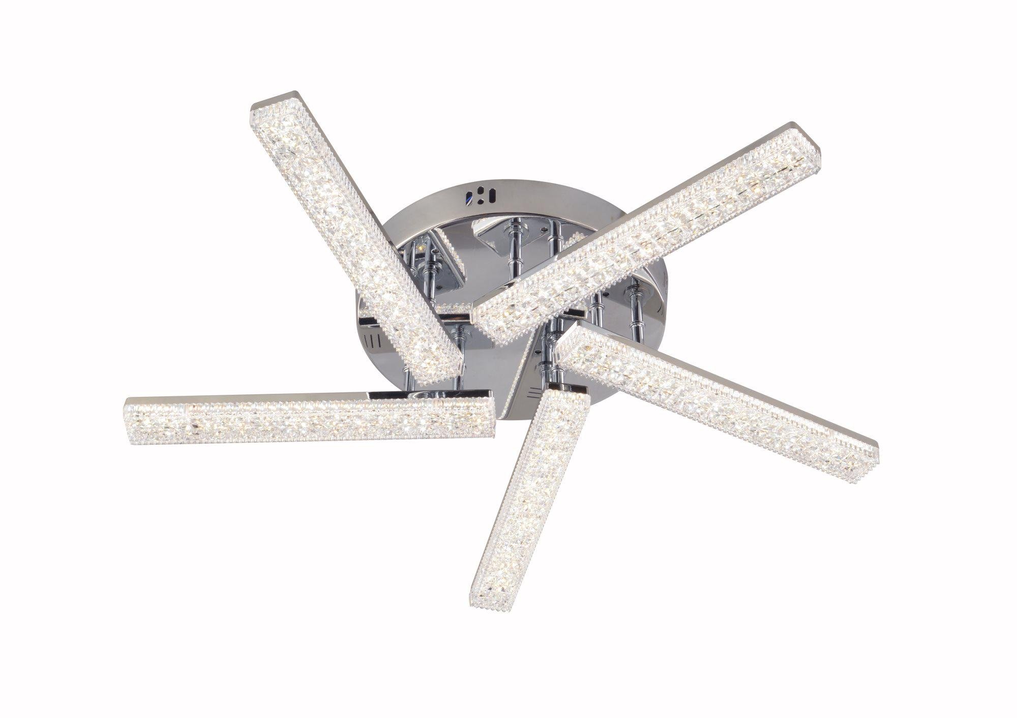 Люстра светодиодная V 3445-5С CR с пультом