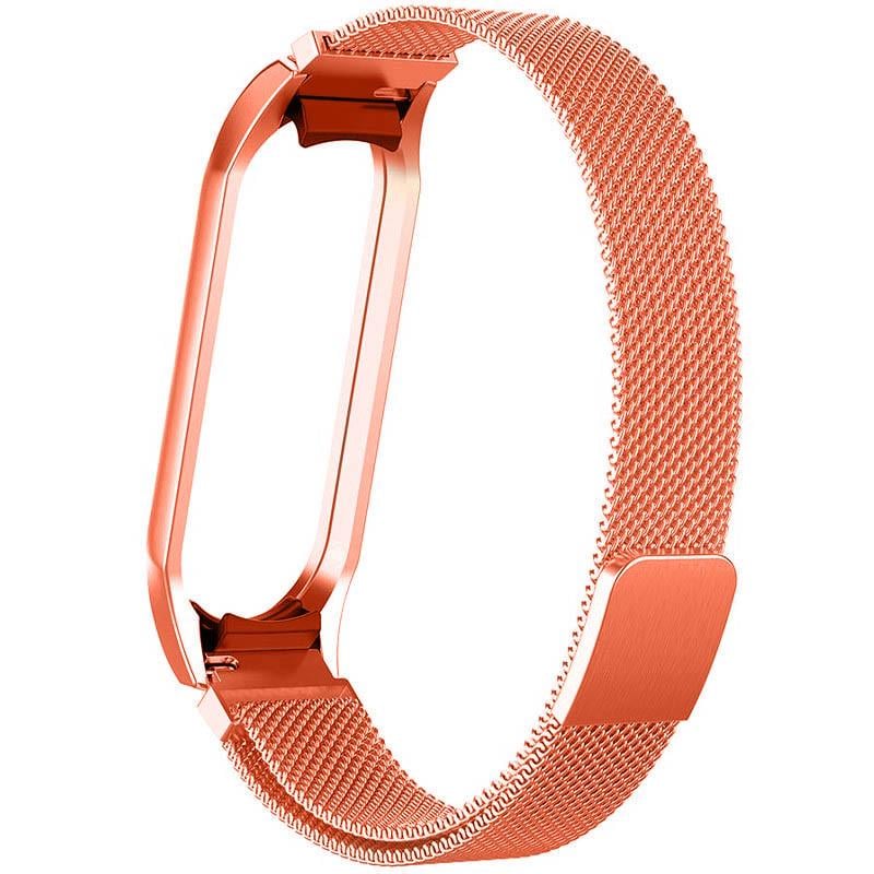 Ремінець Milanese Loop Design для Xiaomi Mi Band 7 Peach (00000077055_7)