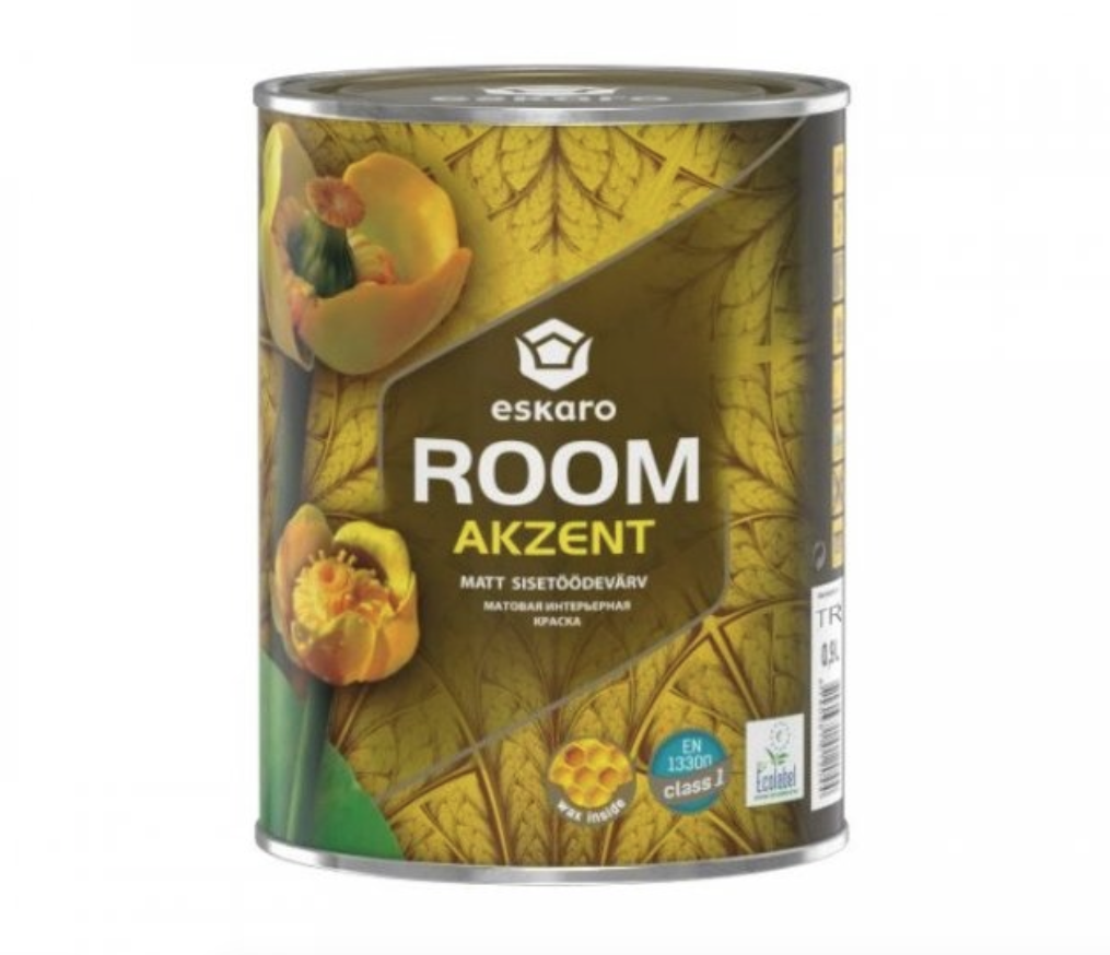 Краска интерьерная для стен и потолка Eskaro ROOM под тонировку прозрачная В3 0,9 л (1700707533) Краска интерьерная для стен и потолка Eskaro ROOM под тонировку прозрачная В3 0,9 л (1700707533)