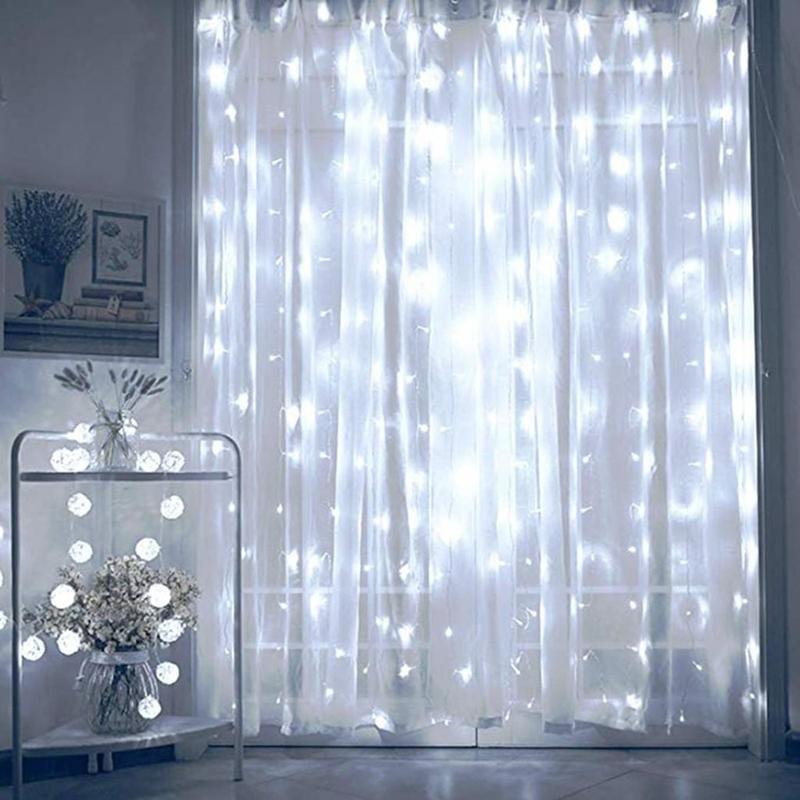 Гірлянда світлодіодна штора 3х2,7 м 300 LED Cold White (5457552) - фото 2