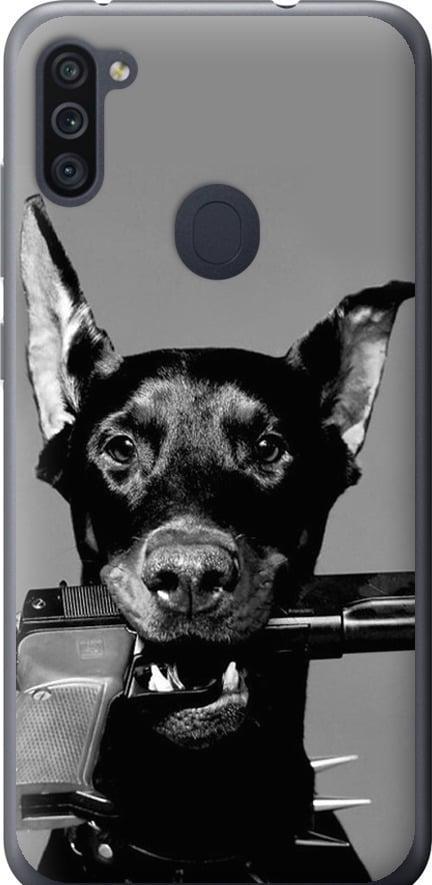 Чехол на Samsung Galaxy A11 A115F Доберман (2745t-2012-42517)