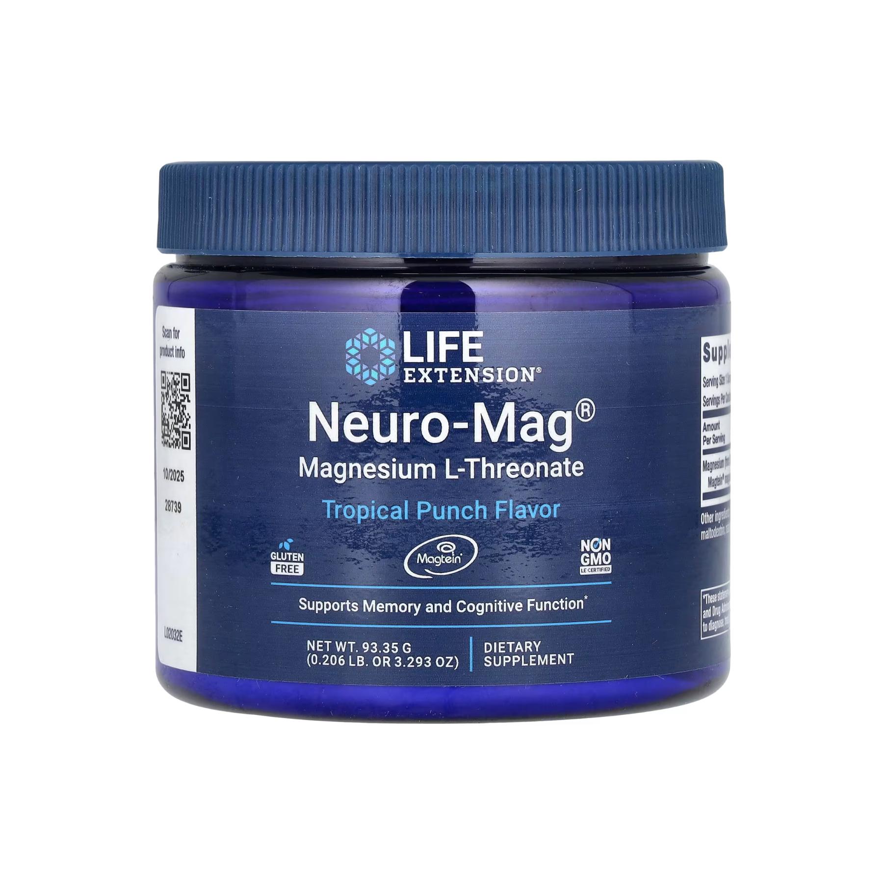 Натуральная добавка Neuro-Mag Magnesium L-Threonate 93.35g (2022-10-1944)