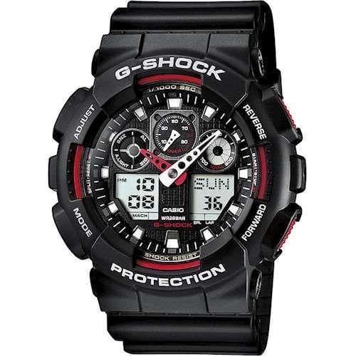 Часы наручные Casio G-Shock GA-100-1A4ER ударопрочные с полимерным ремешком (1054168614)