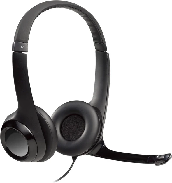 Наушники с микрофоном Logitech H390 USB Black