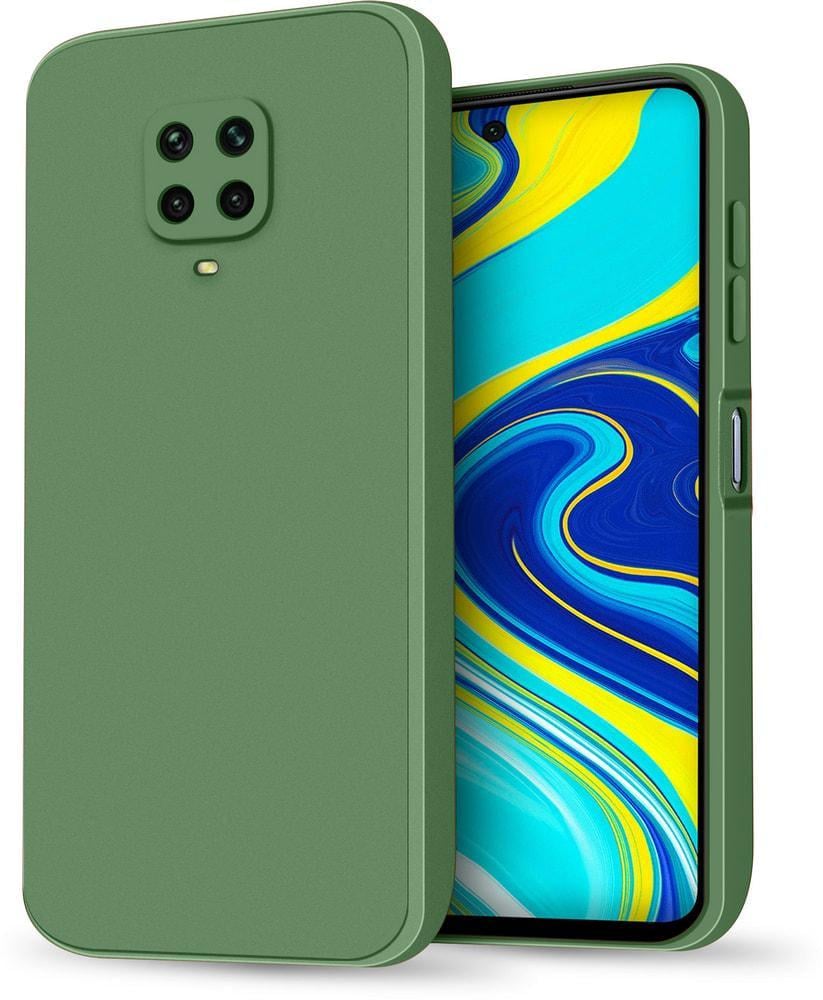 Силиконовый чехол HardCorner Xiaomi Redmi Note 9S (с микрофиброй) Khaki (34865-17)