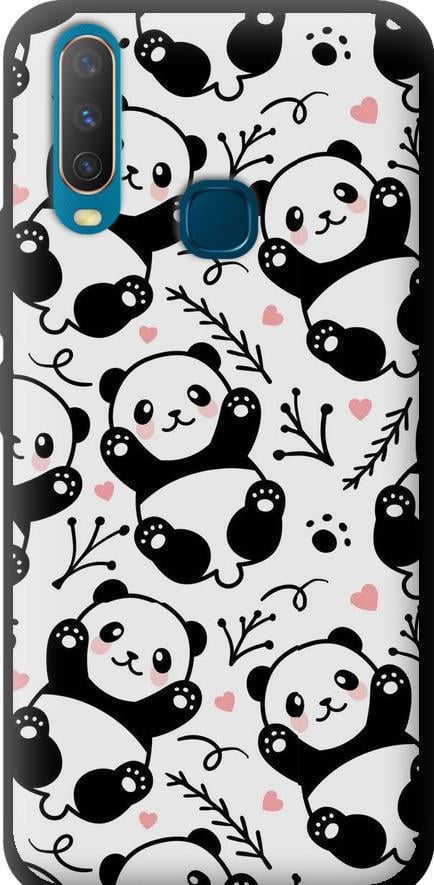 Чехол на Vivo Y17 Панды (4318b-1447-42517)