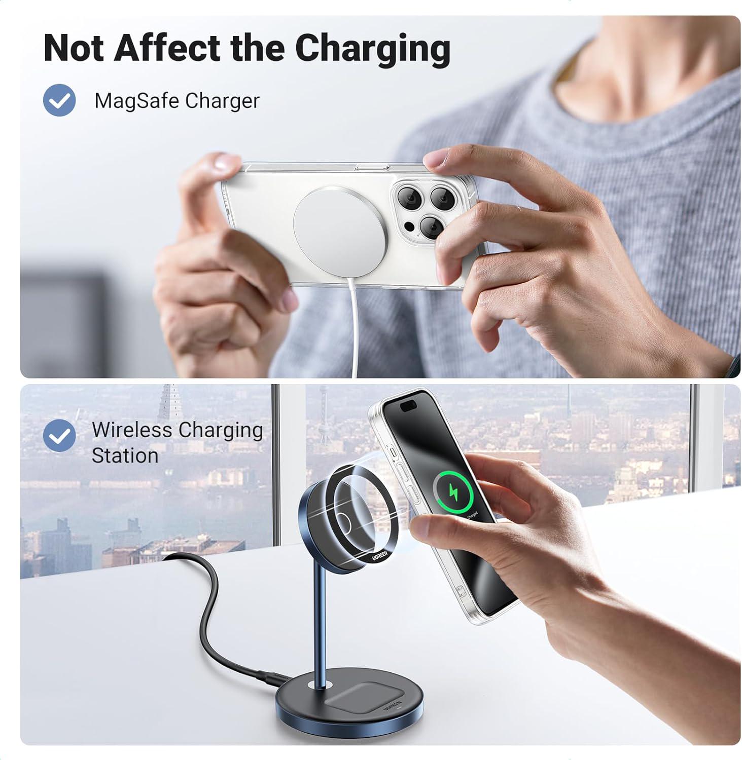 Пластина для телефонов металлиеская UGREEN LP428 совместима с чехлами для iPhone/Galaxy Black (25766) - фото 5 Пластина для телефонов металлиеская UGREEN LP428 совместима с чехлами для iPhone/Galaxy Black (25766) - фото 5