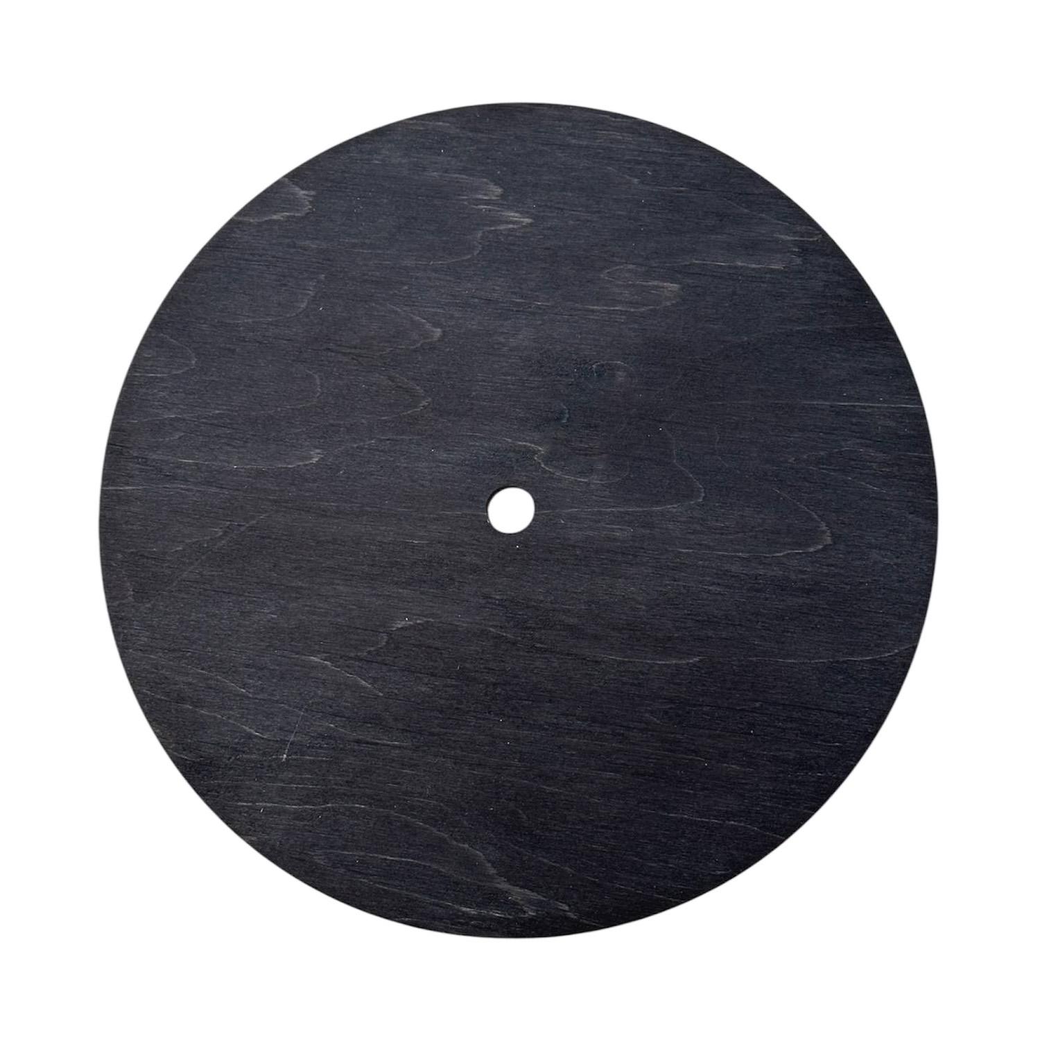 Деревянная накладка ⌀180 мм для настенной розетки Паук темный