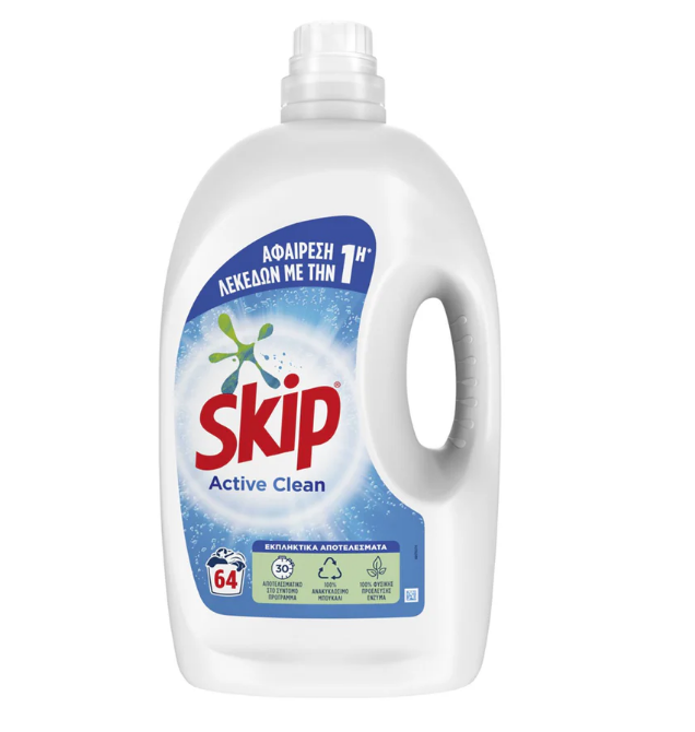 Гель для прання Skip Active Clean 3,2 л (2493555011) Гель для прання Skip Active Clean 3,2 л (2493555011)